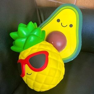 plush fruits soft and smells like pineapple